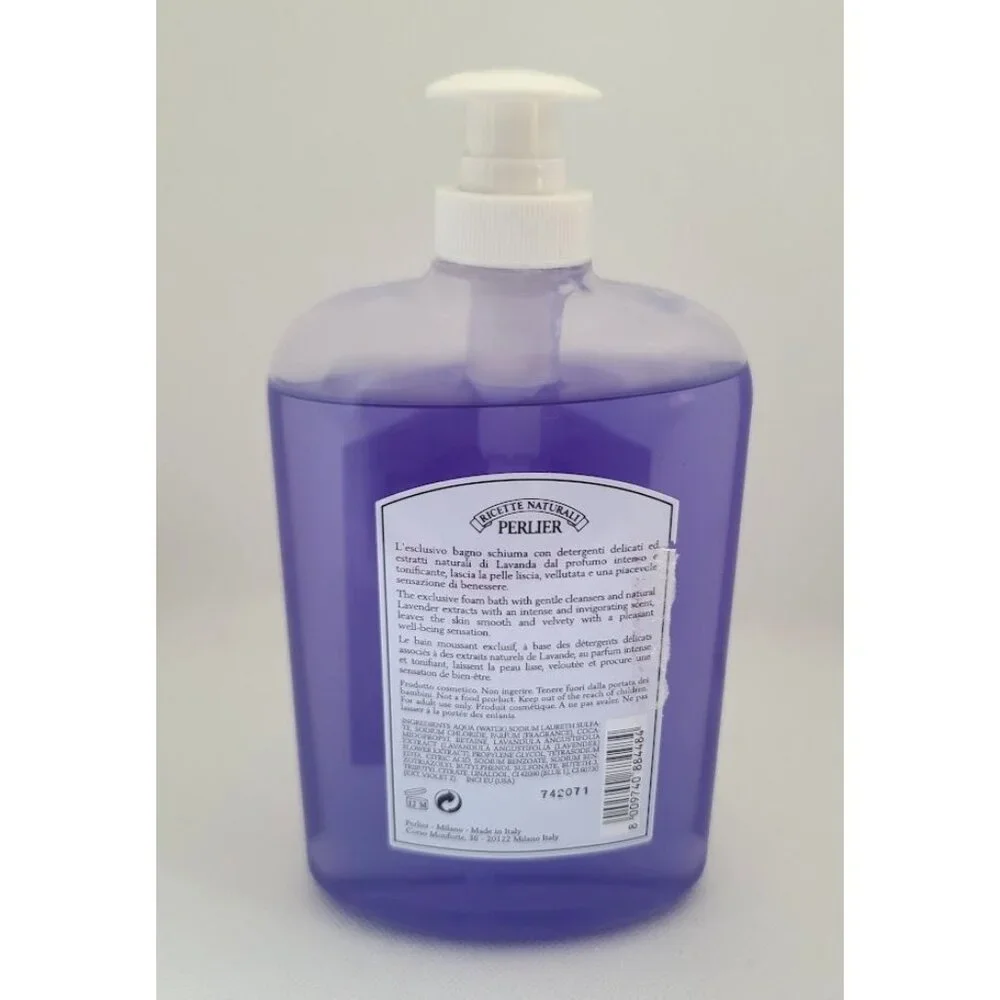 Perlier Natural Recipe Lavender Lotion Bath Shower Gel Set 16.9oz Made in Italy
